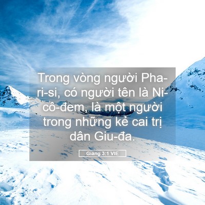 Picture 05 - Giăng 3:1 VIE - Trong vòng người Pha-ri-si, có người tên - Bible Verse Picture
