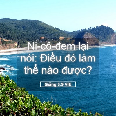 Picture 05 - Giăng 3:9 VIE - Ni-cô-đem lại nói: Điều đó làm thể - Bible Verse Picture
