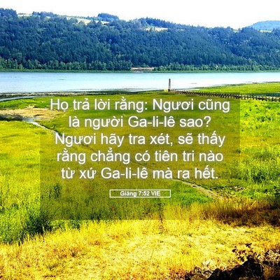 Picture 05 - Giăng 7:52 VIE - Họ trả lời rằng: Ngươi cũng là - Bible Verse Picture