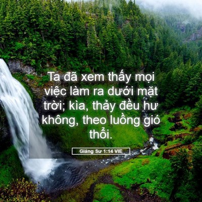 Picture 05 - Giảng Sư 1:14 VIE - Ta đã xem thấy mọi việc làm ra dưới - Bible Verse Picture