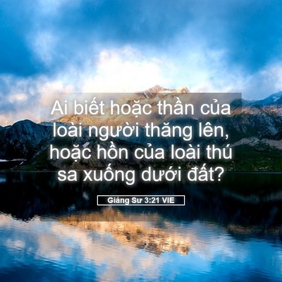 Picture 05 - Giảng Sư 3:21 VIE - Ai biết hoặc thần của loài người - Bible Verse Picture
