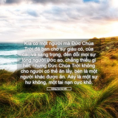 Picture 05 - Giảng Sư 6:2 VIE - Kìa có một người mà Đức Chúa Trời - Bible Verse Picture
