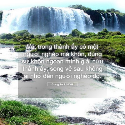 Picture 05 - Giảng Sư 9:15 VIE - Vả, trong thành ấy có một người nghèo - Bible Verse Picture