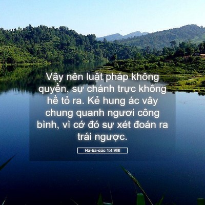 Picture 05 - Ha-ba-cúc 1:4 VIE - Vậy nên luật pháp không quyền, sự - Bible Verse Picture