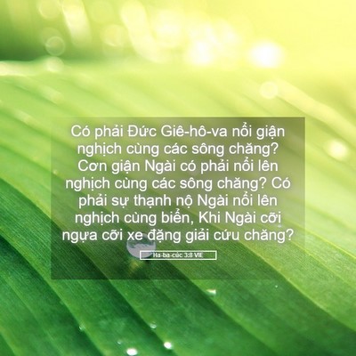 Picture 05 - Ha-ba-cúc 3:8 VIE - Có phải Đức Giê-hô-va nổi giận - Bible Verse Picture