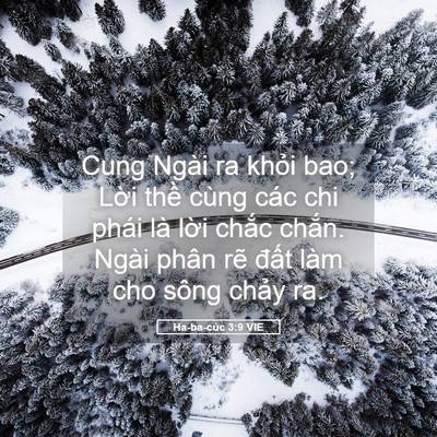 Picture 05 - Ha-ba-cúc 3:9 VIE - Cung Ngài ra khỏi bao; Lời thề cùng các - Bible Verse Picture