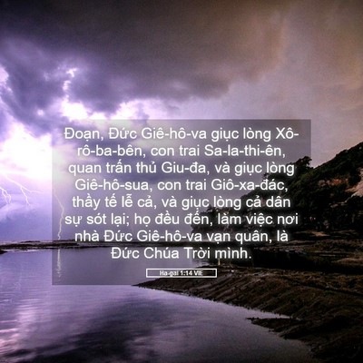 Picture 05 - Ha-gai 1:14 VIE - Đoạn, Đức Giê-hô-va giục lòng - Bible Verse Picture