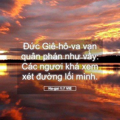 Picture 05 - Ha-gai 1:7 VIE - Đức Giê-hô-va vạn quân phán như vầy: - Bible Verse Picture