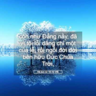 Picture 05 - Hê-bơ-rơ 10:12 VIE - còn như Đấng nầy, đã vì tội lỗi - Bible Verse Picture