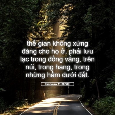 Picture 05 - Hê-bơ-rơ 11:38 VIE - thế gian không xứng đáng cho họ ở, - Bible Verse Picture