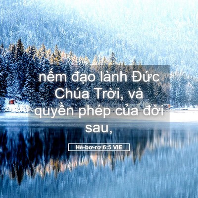 Picture 05 - Hê-bơ-rơ 6:5 VIE - nếm đạo lành Đức Chúa Trời, và - Bible Verse Picture