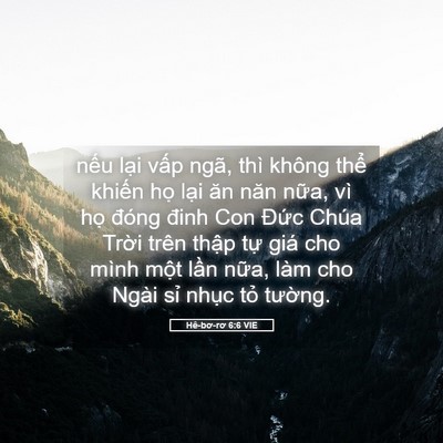 Picture 05 - Hê-bơ-rơ 6:6 VIE - nếu lại vấp ngã, thì không thể khiến - Bible Verse Picture