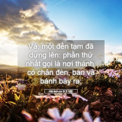 Picture 05 - Hê-bơ-rơ 9:2 VIE - Vả, một đền tạm đã dựng lên: phần - Bible Verse Picture