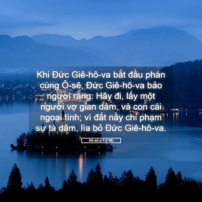 Picture 05 - Hô-sê-a 1:2 VIE - Khi Đức Giê-hô-va bắt đầu phán cùng - Bible Verse Picture