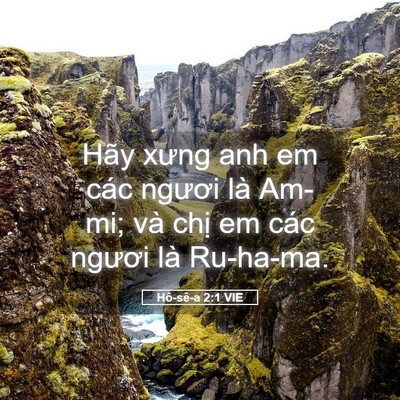 Picture 05 - Hô-sê-a 2:1 VIE - Hãy xưng anh em các ngươi là Am-mi; và - Bible Verse Picture