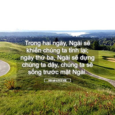 Picture 05 - Hô-sê-a 6:2 VIE - Trong hai ngày, Ngài sẽ khiến chúng ta - Bible Verse Picture