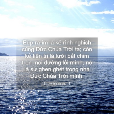 Picture 05 - Hô-sê-a 9:8 VIE - Eùp-ra-im là kẻ rình nghịch cùng Đức - Bible Verse Picture