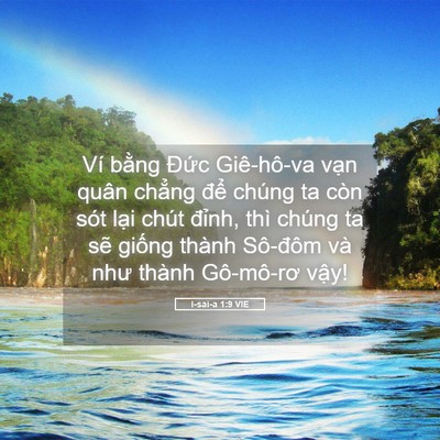 Picture 05 - I-sai-a 1:9 VIE - Ví bằng Đức Giê-hô-va vạn quân chẳng - Bible Verse Picture