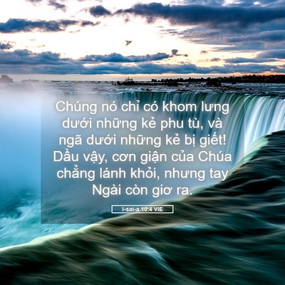 Picture 05 - I-sai-a 10:4 VIE - Chúng nó chỉ có khom lưng dưới những - Bible Verse Picture