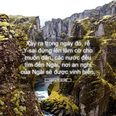 Picture 05 - I-sai-a 11:10 VIE - Xảy ra trong ngày đó, rễ Y-sai đứng - Bible Verse Picture