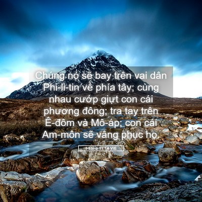 Picture 05 - I-sai-a 11:14 VIE - Chúng nó sẽ bay trên vai dân Phi-li-tin - Bible Verse Picture