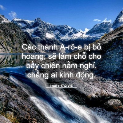 Picture 05 - I-sai-a 17:2 VIE - Các thành A-rô-e bị bỏ hoang, sẽ làm - Bible Verse Picture
