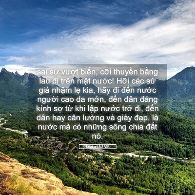 Picture 05 - I-sai-a 18:2 VIE - sai sứ vượt biển, cỡi thuyền bằng - Bible Verse Picture
