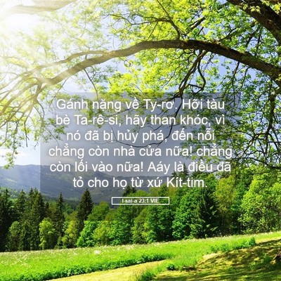 Picture 05 - I-sai-a 23:1 VIE - Gánh nặng về Ty-rơ. Hỡi tàu bè - Bible Verse Picture