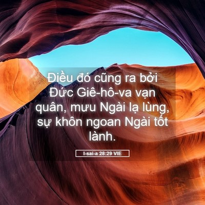 Picture 05 - I-sai-a 28:29 VIE - Điều đó cũng ra bởi Đức Giê-hô-va - Bible Verse Picture