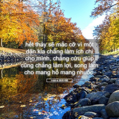 Picture 05 - I-sai-a 30:5 VIE - hết thảy sẽ mắc cỡ vì một dân kia - Bible Verse Picture