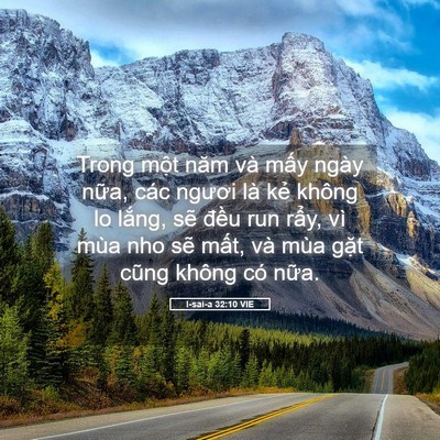 Picture 05 - I-sai-a 32:10 VIE - Trong một năm và mấy ngày nữa, các - Bible Verse Picture