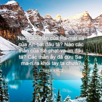 Picture 05 - I-sai-a 36:19 VIE - Nào các thần của Ha-mát và của - Bible Verse Picture