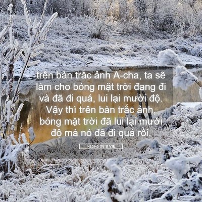 Picture 05 - I-sai-a 38:8 VIE - trên bàn trắc ảnh A-cha, ta sẽ làm cho - Bible Verse Picture