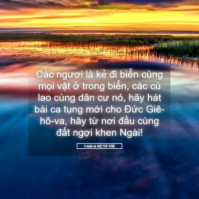 Picture 05 - I-sai-a 42:10 VIE - Các ngươi là kẻ đi biển cùng mọi - Bible Verse Picture