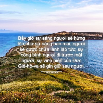 Picture 05 - I-sai-a 58:8 VIE - Bấy giờ sự sáng ngươi sẽ hừng lên - Bible Verse Picture