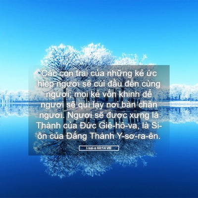 Picture 05 - I-sai-a 60:14 VIE - Các con trai của những kẻ ức hiếp - Bible Verse Picture