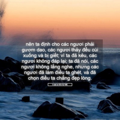 Picture 05 - I-sai-a 65:12 VIE - nên ta định cho các ngươi phải gươm - Bible Verse Picture