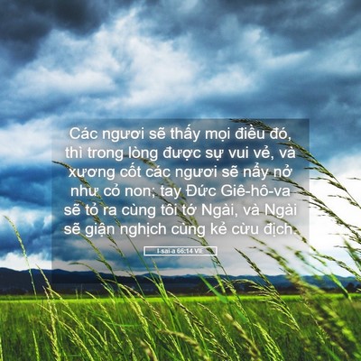 Picture 05 - I-sai-a 66:14 VIE - Các ngươi sẽ thấy mọi điều đó, thì - Bible Verse Picture