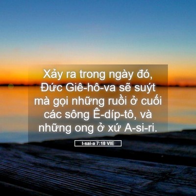 Picture 05 - I-sai-a 7:18 VIE - Xảy ra trong ngày đó, Đức Giê-hô-va - Bible Verse Picture