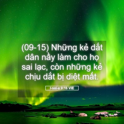 Picture 05 - I-sai-a 9:16 VIE - (09-15) Những kẻ dắt dân nầy làm cho - Bible Verse Picture