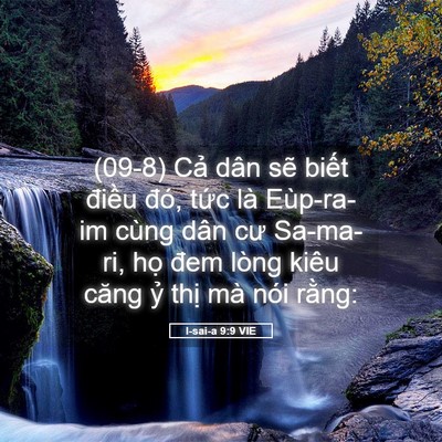Picture 05 - I-sai-a 9:9 VIE - (09-8) Cả dân sẽ biết điều đó, tức - Bible Verse Picture