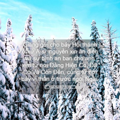 Picture 05 - Khải Huyền 1:4 VIE - Giăng gởi cho bảy Hội thánh ở xứ - Bible Verse Picture