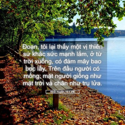 Picture 05 - Khải Huyền 10:1 VIE - Đoạn, tôi lại thấy một vị thiên sứ - Bible Verse Picture