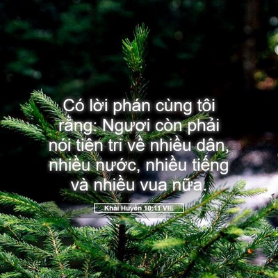 Picture 05 - Khải Huyền 10:11 VIE - Có lời phán cùng tôi rằng: Ngươi còn - Bible Verse Picture