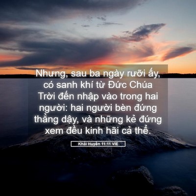 Picture 05 - Khải Huyền 11:11 VIE - Nhưng, sau ba ngày rưỡi ấy, có sanh khí - Bible Verse Picture