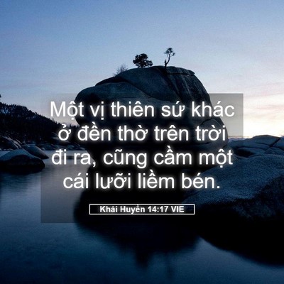 Picture 05 - Khải Huyền 14:17 VIE - Một vị thiên sứ khác ở đền thờ - Bible Verse Picture