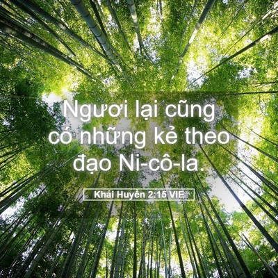 Picture 05 - Khải Huyền 2:15 VIE - Ngươi lại cũng có những kẻ theo đạo - Bible Verse Picture