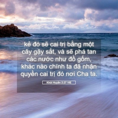 Picture 05 - Khải Huyền 2:27 VIE - kẻ đó sẽ cai trị bằng một cây gậy - Bible Verse Picture