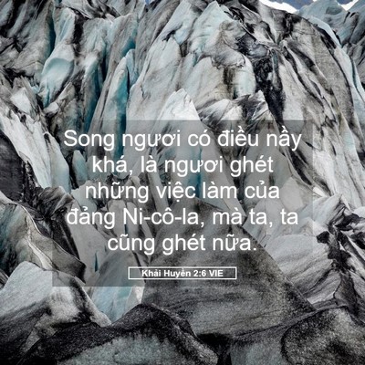 Picture 05 - Khải Huyền 2:6 VIE - Song ngươi có điều nầy khá, là ngươi - Bible Verse Picture