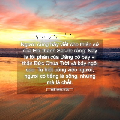Picture 05 - Khải Huyền 3:1 VIE - Ngươi cũng hãy viết cho thiên sứ của - Bible Verse Picture